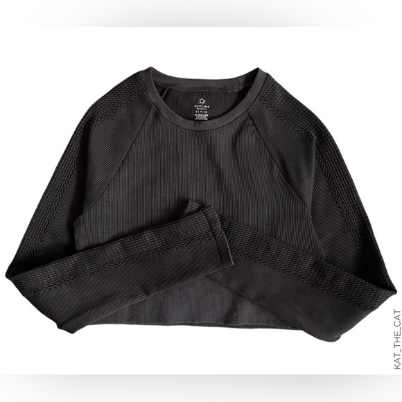 OFFLINE by Aerie Women's Crop Top with Cable Knit Detailed Sleeves - Picture 11 of 16